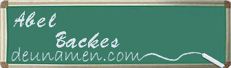 Abel Backes Visitenkarte